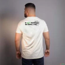 Camiseta BRK Agro 'O Agro Dominou' Algodão Egípcio -  Cor: Branco Tamanho: P