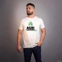 Camiseta BRK Agro 'Agricultura BR' Algodão Egípcio -  Cor: Branco Tamanho: P