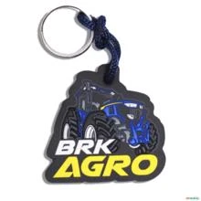 Chaveiro Emborrachado BRK Agro Trator Azul