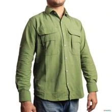 Camisa de Botão BRK Verde Aventura com Proteção UV50+ -  Gênero: Masculino Tamanho: P