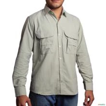 Camisa Work BRK com Proteção UV50+ - Areia -  Gênero: Masculino Tamanho: P