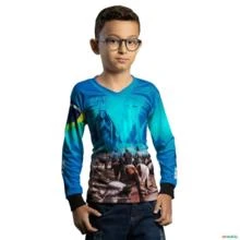 Camisa Agro BRK Cavalgada Devoto Nossa Senhora com UV50+ -  Gênero: Infantil Tamanho: Infantil PP