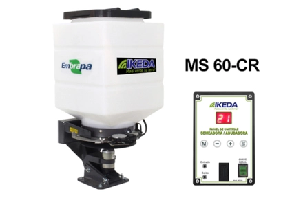 Imagem Semeadora Adubadora para Tratores 60 Litros IKEDA Imagem Semeadora Adubadora para Tratores 60 Litros IKEDA