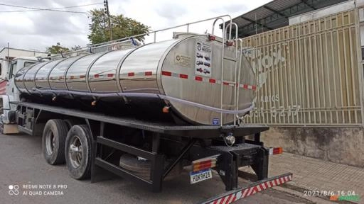 TANQUE RODOVIÁRIO PARA TRANSPORTE DE LEITE 9000L Imagem TANQUE RODOVIÁRIO PARA TRANSPORTE DE LEITE 9000L