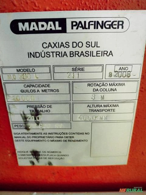 Imagem Caminhão MB 2638, acoplado com guindaste Madal, MD300L, ano 2008, com computador novo guipar Imagem Caminhão MB 2638, acoplado com guindaste Madal, MD300L, ano 2008, com computador novo guipar