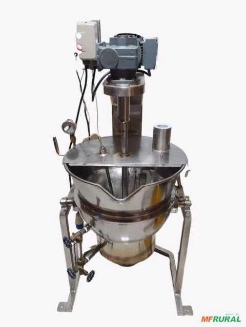 TACHO A VAPOR EM AÇO INOXIDÁVEL MODELO JAA-99 PILOTO PARA LABORATÓRIO Imagem TACHO A VAPOR EM AÇO INOXIDÁVEL MODELO JAA-99 PILOTO PARA LABORATÓRIO