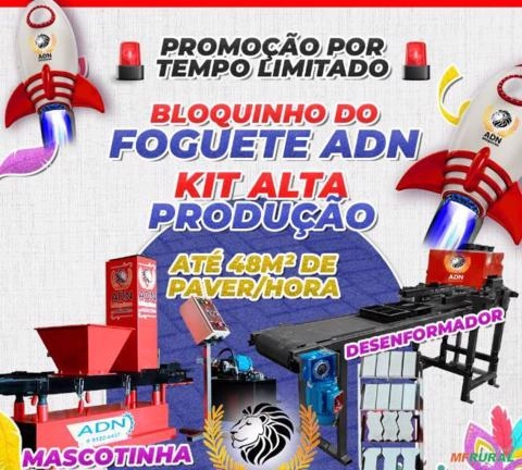 Kit de máquinas para produção de pavers dormidos Imagem Kit de máquinas para produção de pavers dormidos