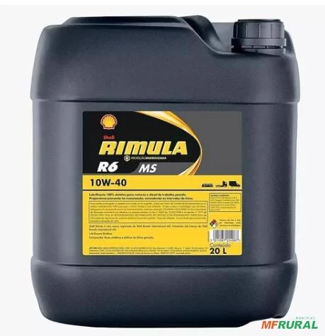 Óleo sintético lubrificante SHELL RIMULA R6 MS 10W-40 - Caminhões/ônibus