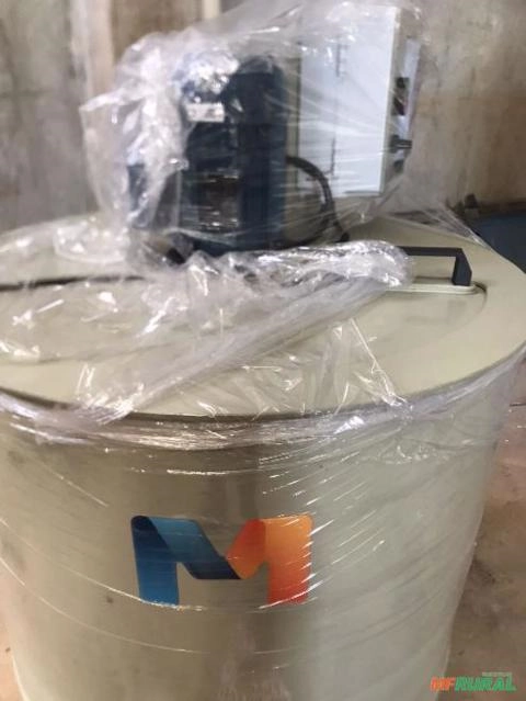 Imagem Misturador / Agitador - Tanque Polipropileno + Agitador Industrial 300L - NOVO Imagem Misturador / Agitador - Tanque Polipropileno + Agitador Industrial 300L - NOVO