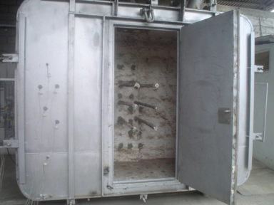 Forno para teste de resistência ao fogo Imagem Forno para teste de resistência ao fogo