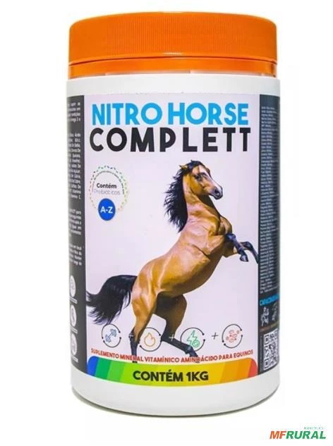 NITRO HORSE COMPLETT® Potros Cavalos Horse 1kg Tonnus Muscular Vaquejada (Frete Grátis)