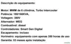 Gerador de energia 180kVA / 380V - Excelente Estado Imagem Gerador de energia 180kVA / 380V - Excelente Estado