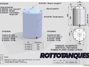 Tanque Cilindrico vertical 15.000 litros GR5