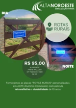 PLACAS DE ROTAS RURAIS