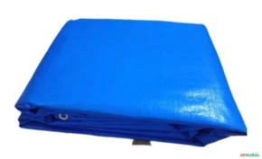 Lona Impermeável Azul 300 micras c/ Ilhós para Proteção de Piscinas, Coberturas, Camping, Silagem M²