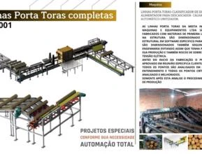 Linhas Porta Toras Completas para sua Serraria - PROJETOS ESPECIAIS