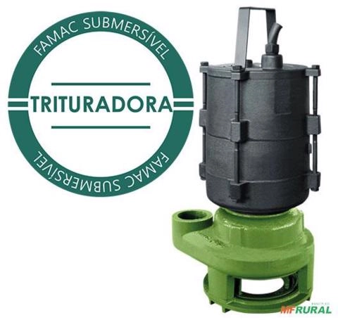 BOMBA FAMAC SUBMERSIVEL TRITURADORA FBS-JAC-50 96MM 1CV -  Voltagem: MONOF. 127V. Imagem BOMBA FAMAC SUBMERSIVEL TRITURADORA FBS-JAC-50 96MM 1CV -  Voltagem: MONOF. 127V.