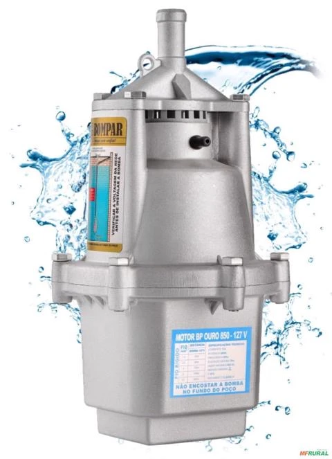 BOMBA BOMPAR SUBMERSA BP-OURO-850 380W. 3/4 -  Voltagem: MONOF. 127V Imagem BOMBA BOMPAR SUBMERSA BP-OURO-850 380W. 3/4 -  Voltagem: MONOF. 127V