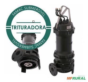 Bomba FAMAC Submersivel Trituradora FBS-NG-JAC-15023G1 210MM 15CV -  Voltagem: TRIF. 380V. Imagem Bomba FAMAC Submersivel Trituradora FBS-NG-JAC-15023G1 210MM 15CV -  Voltagem: TRIF. 380V.
