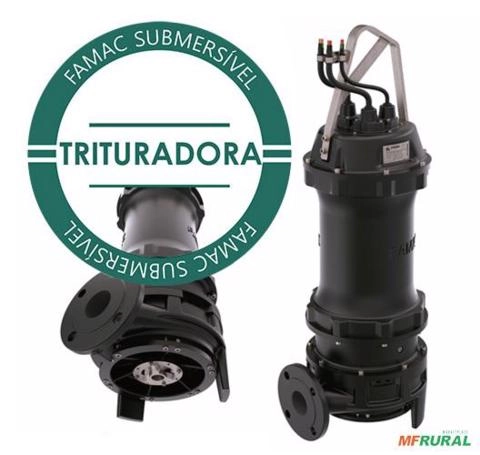 Bomba FAMAC Submersivel Trituradora FBS-NG-JAC-40023G1 220MM 40CV - Voltagem: TRIF. 220V. Imagem Bomba FAMAC Submersivel Trituradora FBS-NG-JAC-40023G1 220MM 40CV - Voltagem: TRIF. 220V.