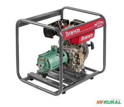 Motobomba BRANCO a Combustão Multiestágios BD-712 5cv Diesel Partida Manual Imagem Motobomba BRANCO a Combustão Multiestágios BD-712 5cv Diesel Partida Manual