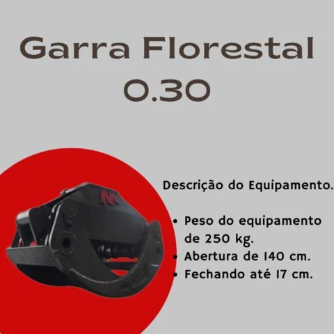 Garra Florestal 0.30 para Caminhão