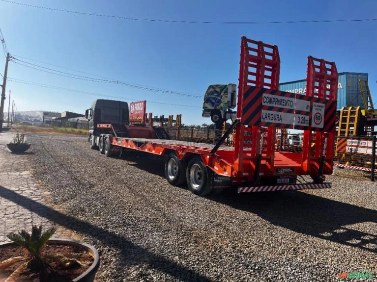 Prancha Carrega Tudo 02 Eixos Laranja Imagem Prancha Carrega Tudo 02 Eixos Laranja