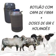 Botijão de Semen com Capa de Fibra