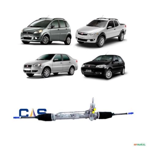 Caixa de Direção Hidráulica FIAT Palio / Strada / Idea / Siena Imagem Caixa de Direção Hidráulica FIAT Palio / Strada / Idea / Siena