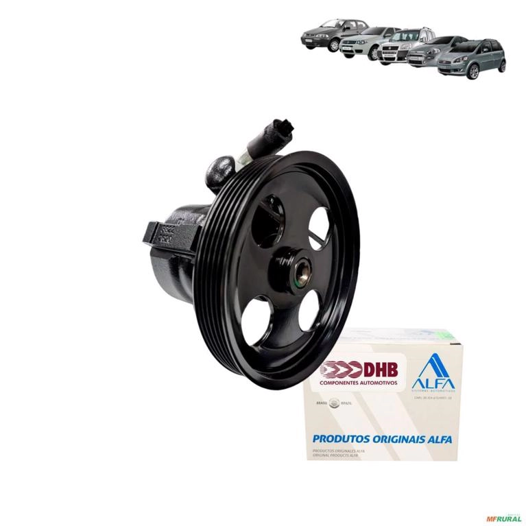 Bomba de Direção Hidráulica Fiat Palio / Doblo / Punto / Idea / Siena Imagem Bomba de Direção Hidráulica Fiat Palio / Doblo / Punto / Idea / Siena