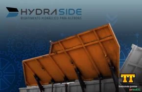 Sistema Hydraside de rebatimento hidráulico para ailerons de plantadoras