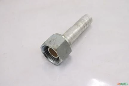 Emenda aluminio p/ valvula servico r134 c/clip - 12,0mm