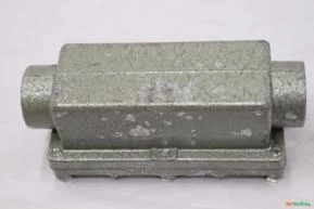 condulete de aluminio a prova de explosao rosca bsp e tampa tipo c 1,UN,7Material Elétrico,Conduletes e Unidutes