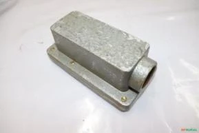 condulete de aluminio a prova de explosao rosca bsp e tampa tipo e 1,UN,12Material Elétrico,Conduletes e Unidutes