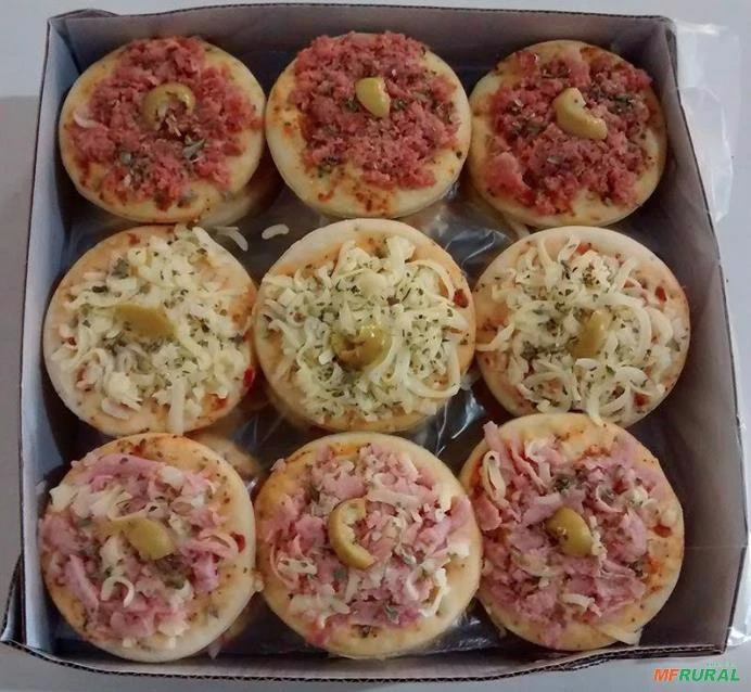 fábrica de mini pizza congelada