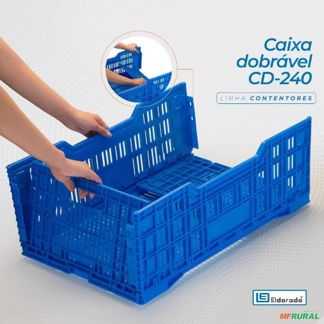 CAIXA PLASTICA DOBRAVEL 46 LITROS - MODELO CD-240