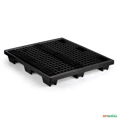 PALLET PLASTICO PADRÃO PBR – COR PRETO -  DIMENSÕES: 1200x1000x150 mm