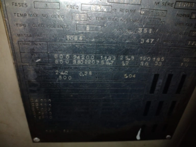 Imagem TRANSFORMADOR 500KW Imagem TRANSFORMADOR 500KW