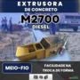 Máquina Extrusora de Concreto M2700 | Meio Fio | Diesel