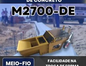 Máquina Extrusora de Concreto M2700-DE | Meio Fio | DIESEL