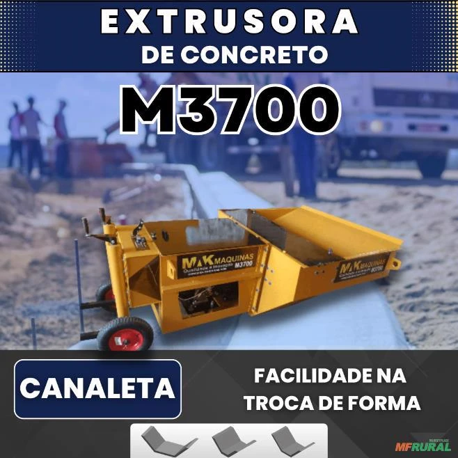 Máquina Extrusora de Concreto M3700 – Canaleta