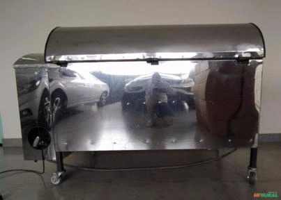 Forno Cilíndrico a Gás Torrador de Grãos MD-TR-100, Capacidade 100Kg Imagem Forno Cilíndrico a Gás Torrador de Grãos MD-TR-100, Capacidade 100Kg