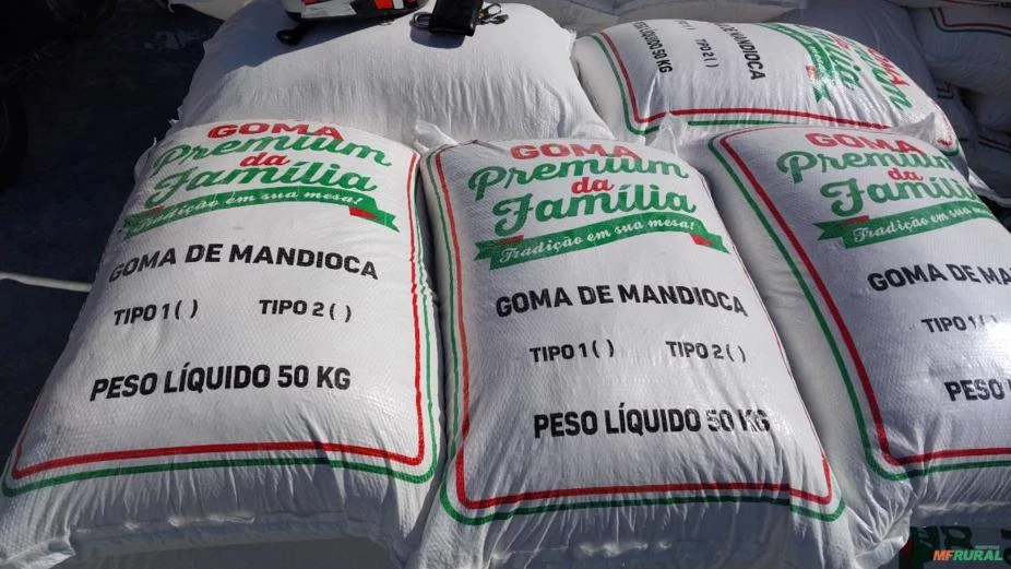 Tapioca granulada e fécula de mandioca