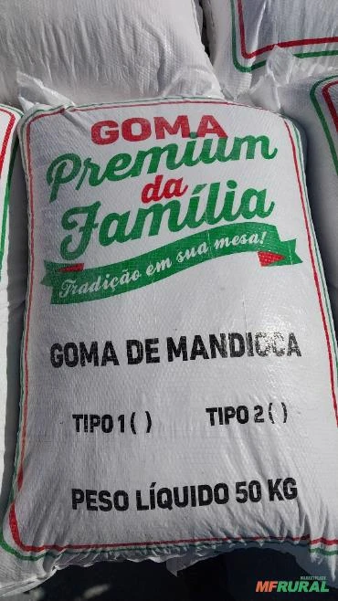 Tapioca granulada e fécula de mandioca