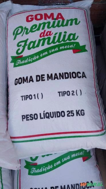 Tapioca granulada e fécula de mandioca