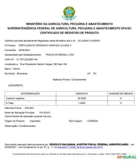 Humato de Potássio Feito da Verdadeira Leonardita de alta concentração