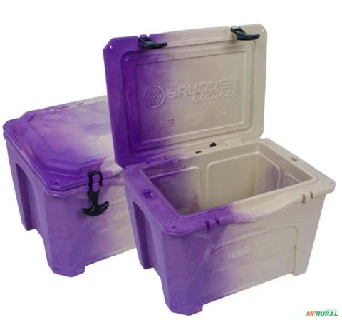 Cooler 30 litros -  Cor: Vermelho / Bege