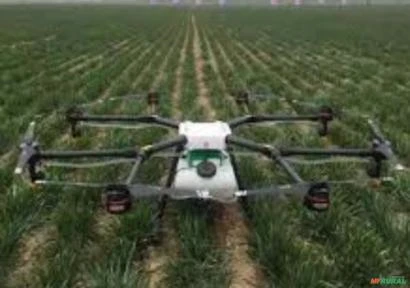 Pulverização com Drone agrícola