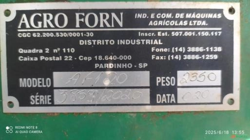 Enfardadeira Agroforn AF120 - Ano 2020 Imagem Enfardadeira Agroforn AF120 - Ano 2020
