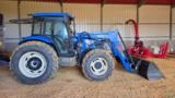 TRATOR NH Tl5 100 SEMI NOVO 2024 COM 3000h E KIT LEVANTE CAçAMBA FRONTAL MIX Imagem TRATOR NH Tl5 100 SEMI NOVO 2024 COM 3000h E KIT LEVANTE CAçAMBA FRONTAL MIX